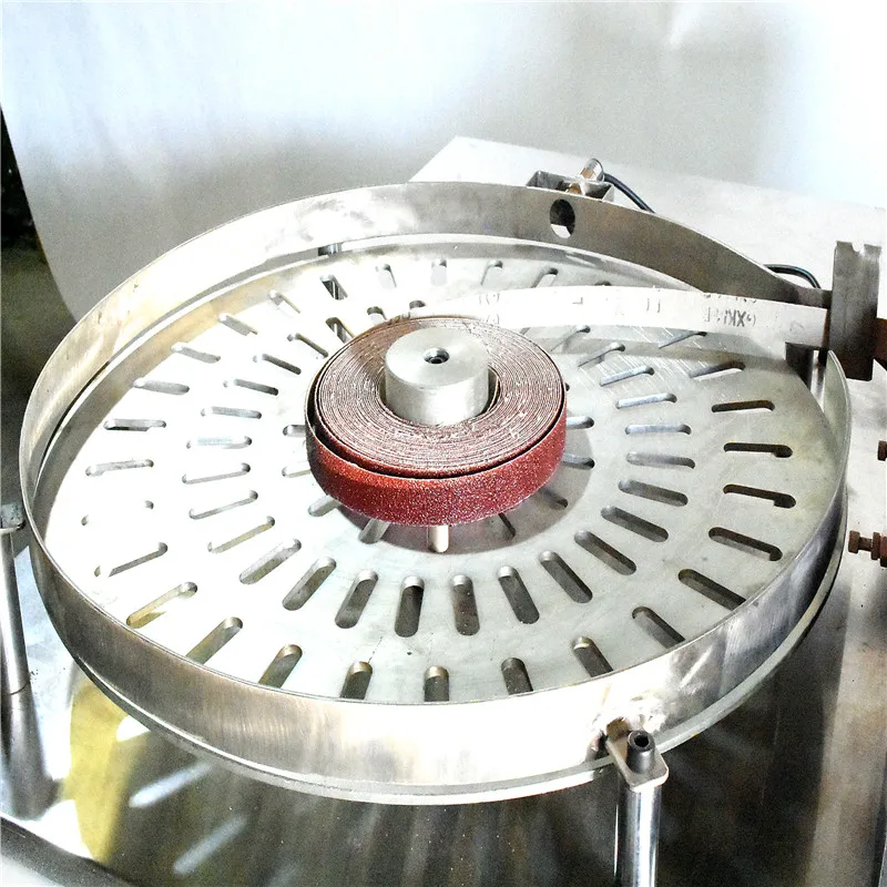 mounted flap wheel machine