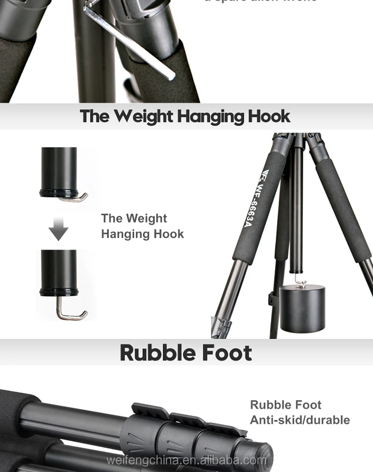 professional portable camera stand with 3/8 screw high quality Aluminum alloy  great tripod for dslr phone