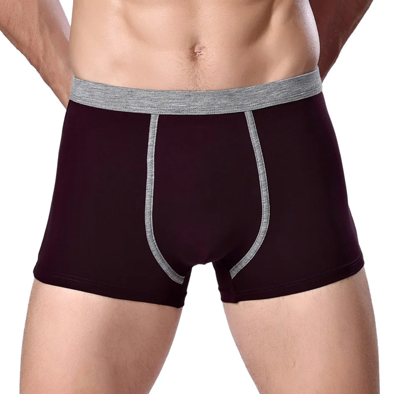 2020 Most Popular Wholesale Men Underwear Cotton Solid Comfortable Men