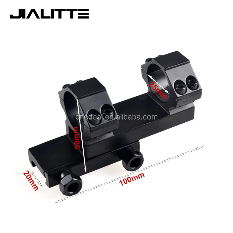 

Jialitte J047 Dual 25.4mm Ring Telescopic Sights Mount Picatinny for Flashlight rifle scope mounts tactical hunting mounts, Black
