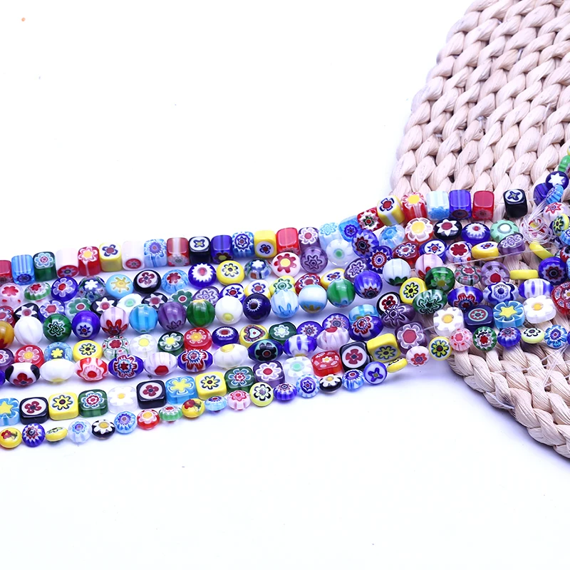 

XULIN low price many shapes and colors millefiori glass beads