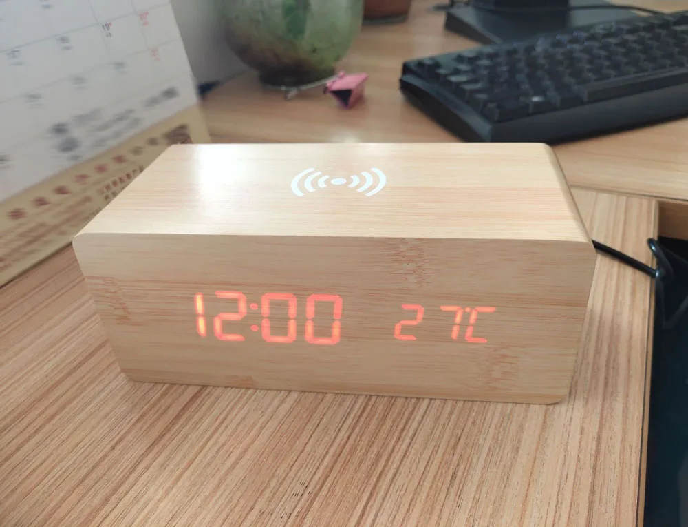 Desk Clock with Wireless. Часы control