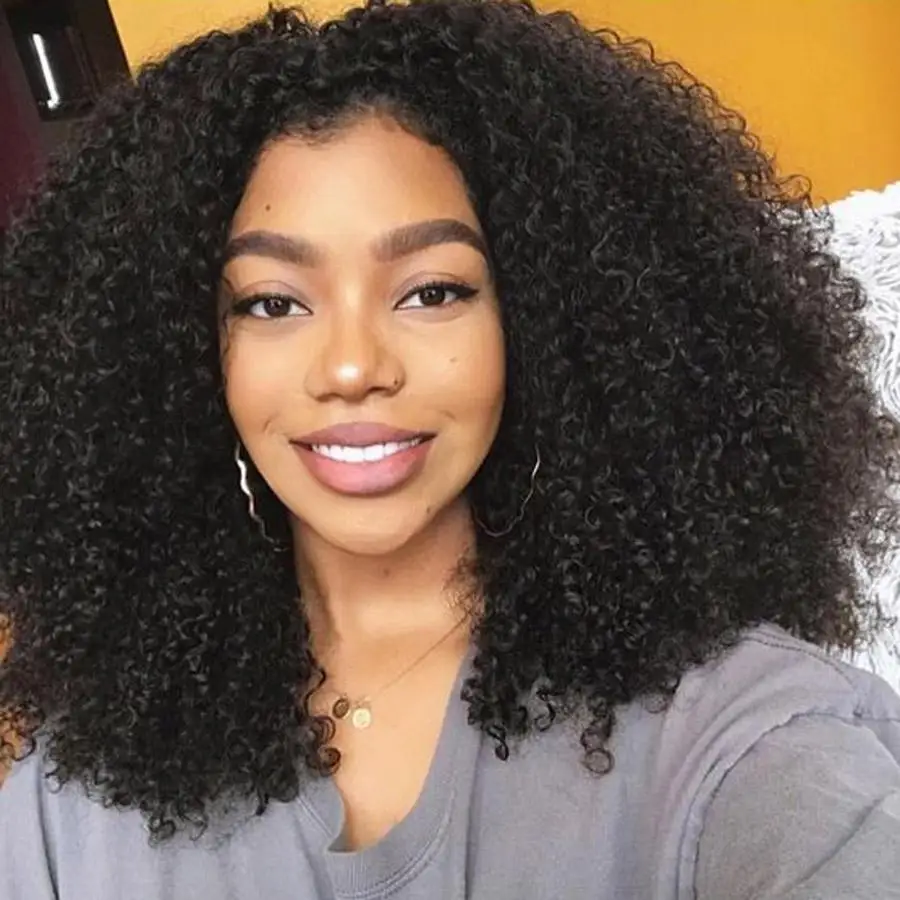 Free Sample Virgin Raw Cutlcle Aligned Brazilian Afro Kinky Curly