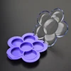 Custom Unique Flower Shape 5 Shadows Empty Eyeshadow Compact Case Container Packaging