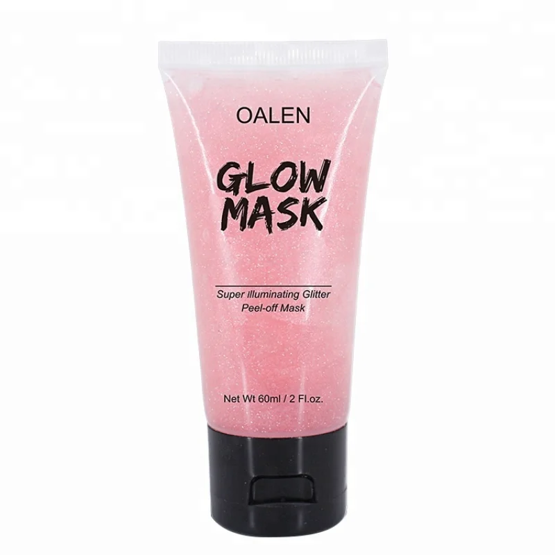 

Small MOQ Custom Private Label Facial Skin Glow Mask, Pink