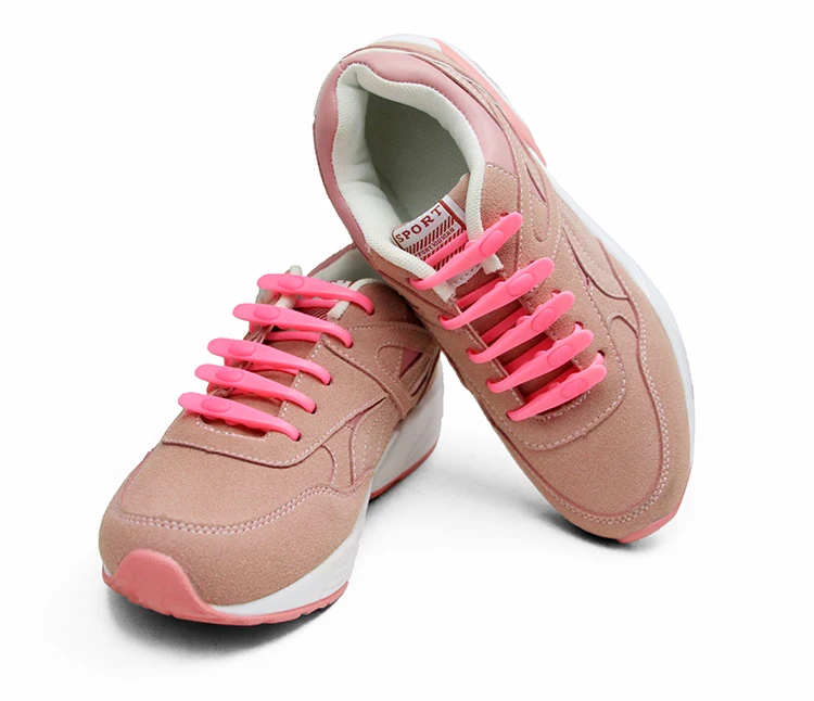 Vlaces New Arrival No Tie Elastic Shoe Laces 14pcs Per Set Silicone