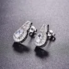 Gift Box Multi Color Zircon 925 Sterling Silver/Brass Plated Stud Earrings
