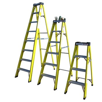 High Strength 3-7 Steps Electrician Insulated Fiberglass Ladder - Buy ...