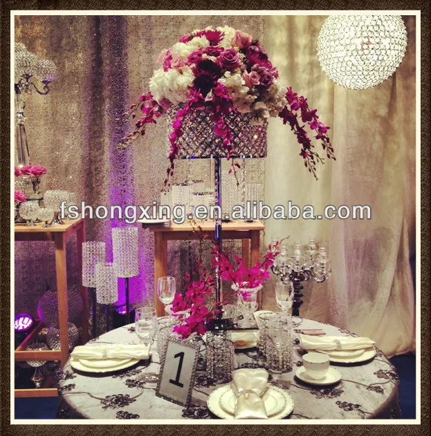 Crystal Centerpiece -flower stands