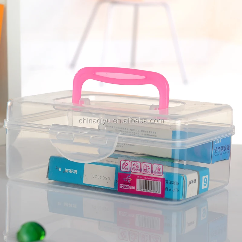 

Food grade plastic medical storage box tools container with handle, We can make as per you wanted