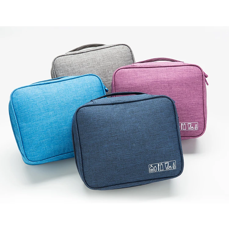 

Dale Cylinder Drawstring Polyester 300D Cosmetics Makeup Bag, Navy, grey,red,black,blue