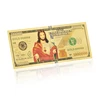 New Product Custom Colorful Jesus One Million American Money Dollars Gold Foil Banknote Euro Banknotes For Collection