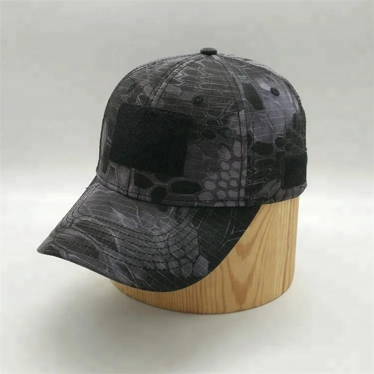 Camo Camouflage Gray Bark Black Hunting Fishing Curved Trucker Snapback Hat Cap