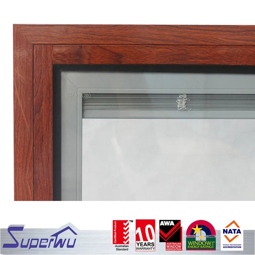 Cheap price Australia standard aluminum awning window with fixed window double glazed