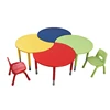 Color MDF top children table chair for kindergarten