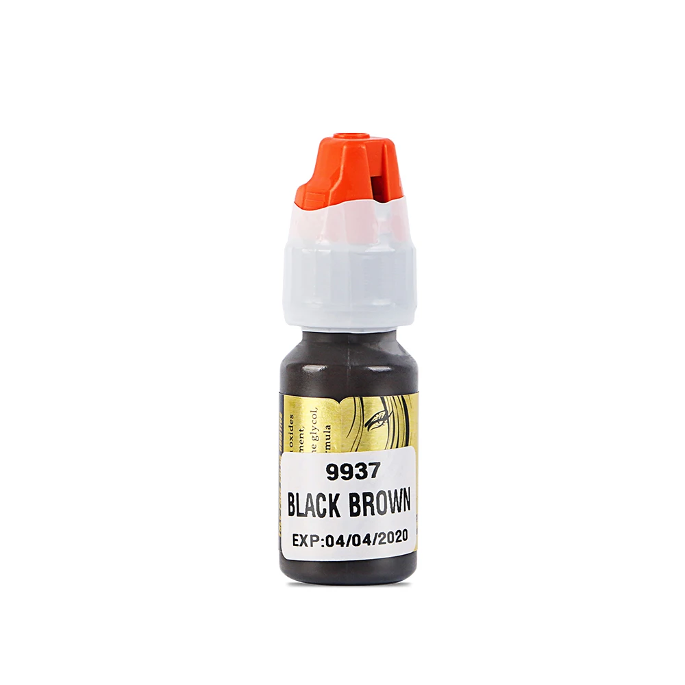 

2021 Hot Selling Permanent Makeup Semi-Cream Tattoo Ink Permanent Makeup Micro Pigment for Cosmetics, 8475 true black