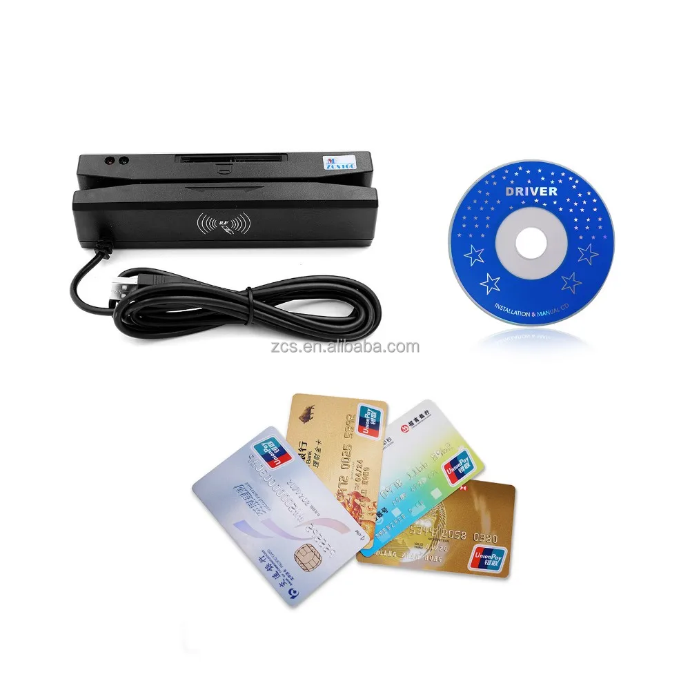 
ZCS160 usb Android 4-in-1 multi card reader magstripe +smart nfc/emv +psam with SDK 