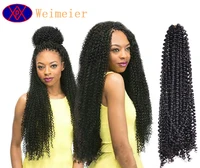 

Wholesale high quality synthetic twist crochet braids water wave hair extension for black women