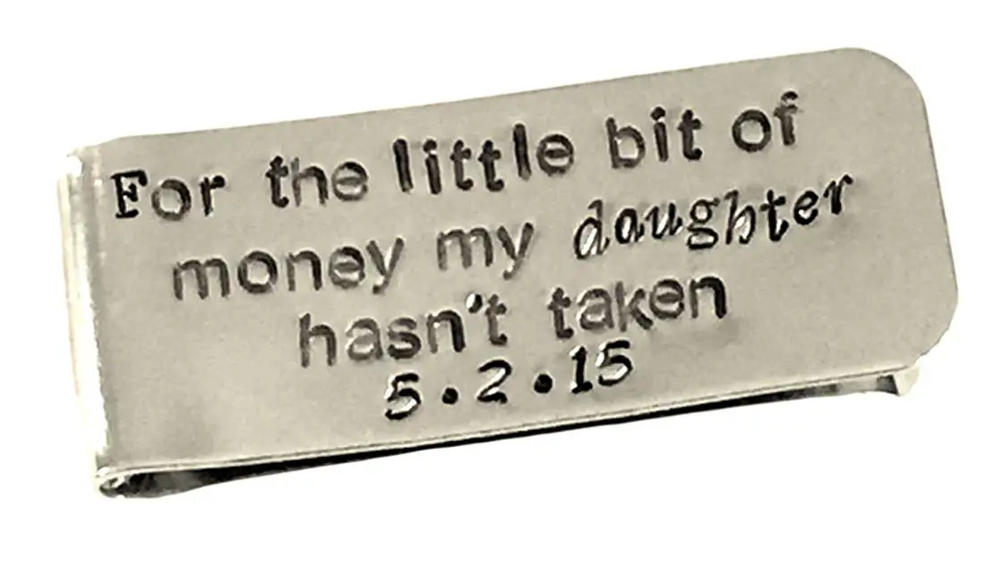 father of the bride money clip