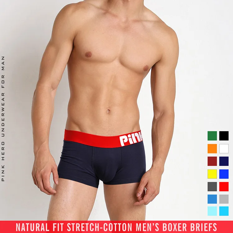 

Cheap Colors Men's Underwear Natural Fit Stretch Cotton Boxer Briefs, Multiple