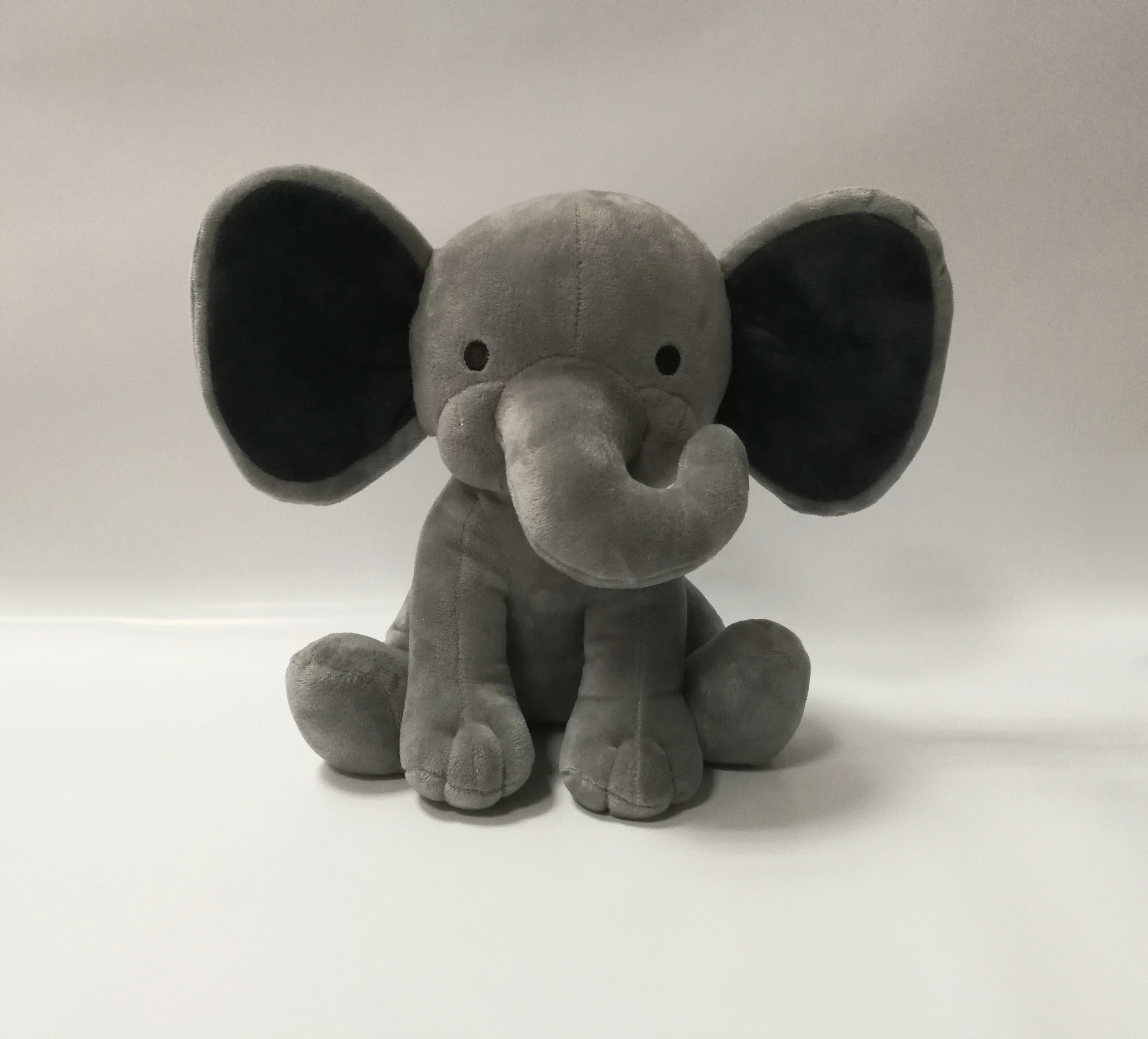 grey stuffed elephant