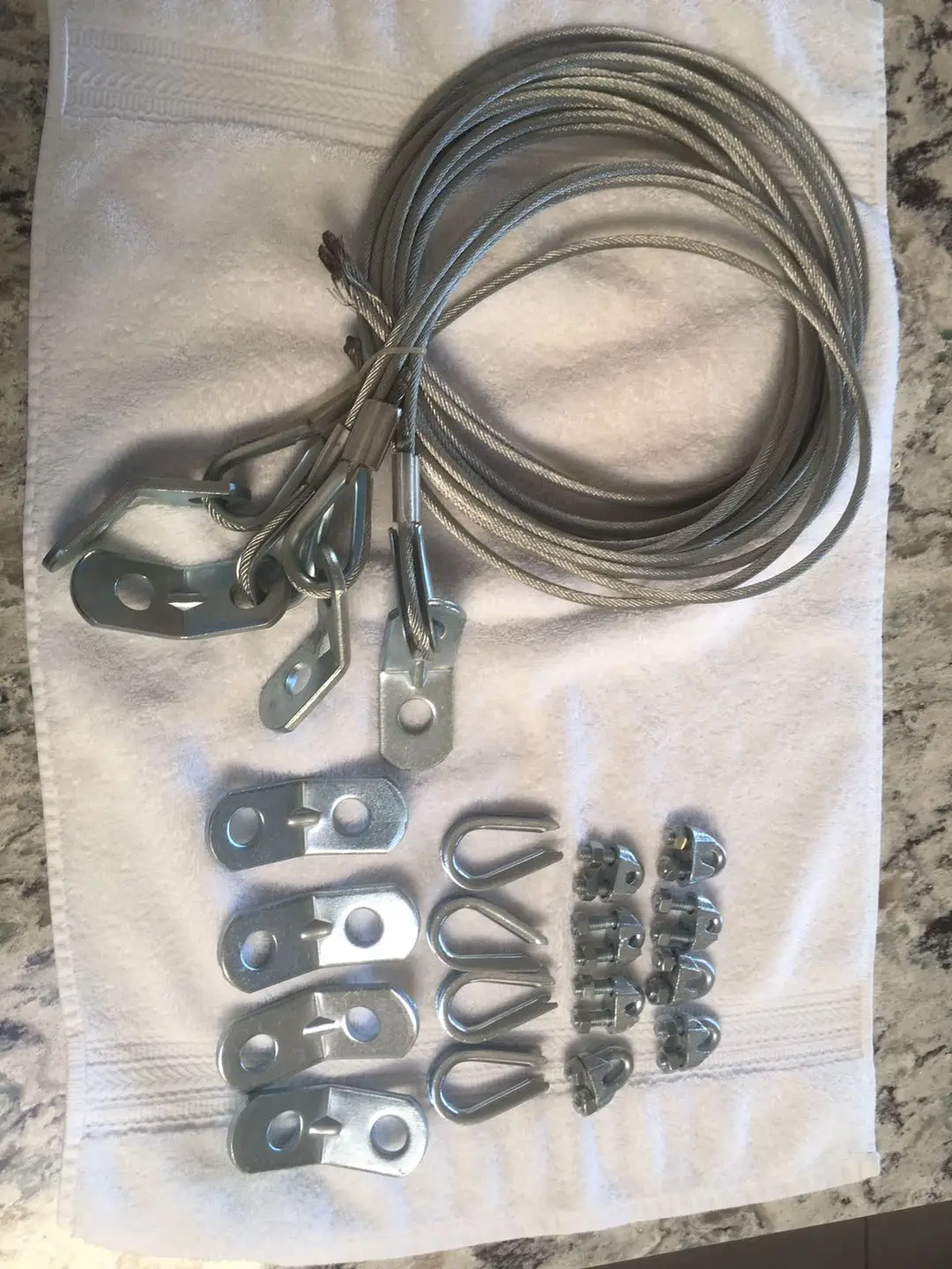 Seismic Slack Cable Restraint Kits 3.2mm 10ft Galvanized Air Craft