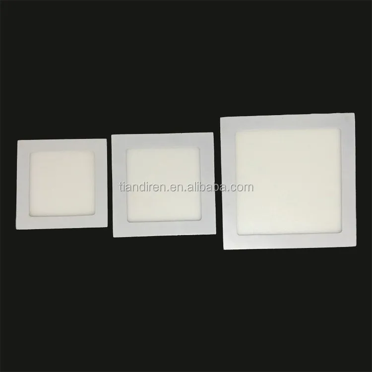 Modern LED flat Panel Lights 12W square Shape-White housing color ceiling down lighting AC85-265V