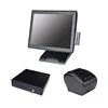 Touch Terminal Pos Solutions /all in one touch panel computer with customer display printer for register