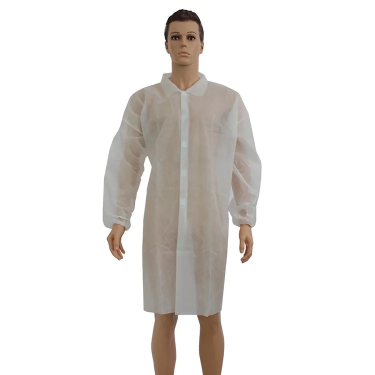 White Pp Cheap Disposable Lab Coats Visitor Coat Buy Disposable Lab