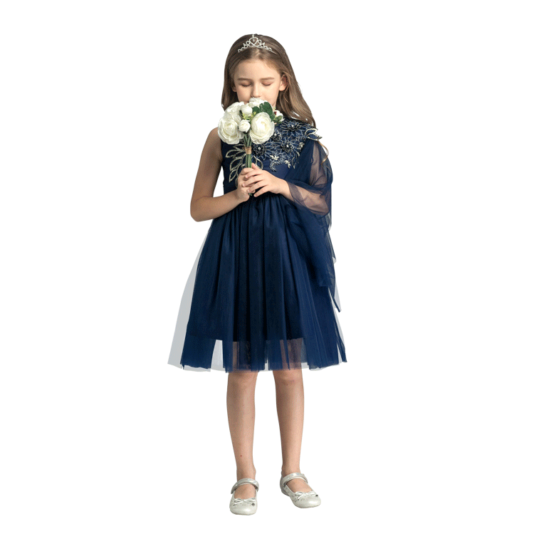 Bebé Niñas Vestido Formal De Los Niños Volantes De Encaje Boda Fiesta