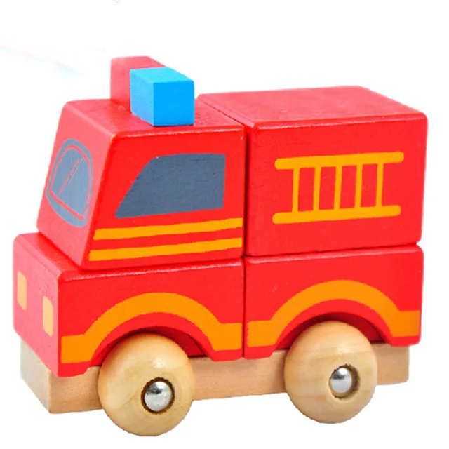 fq brand wholesale educational kids craft model toy wooden car