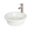 Useful Deep Natural Stone Vessel Sink Marble Bowl Sink For Bathroom