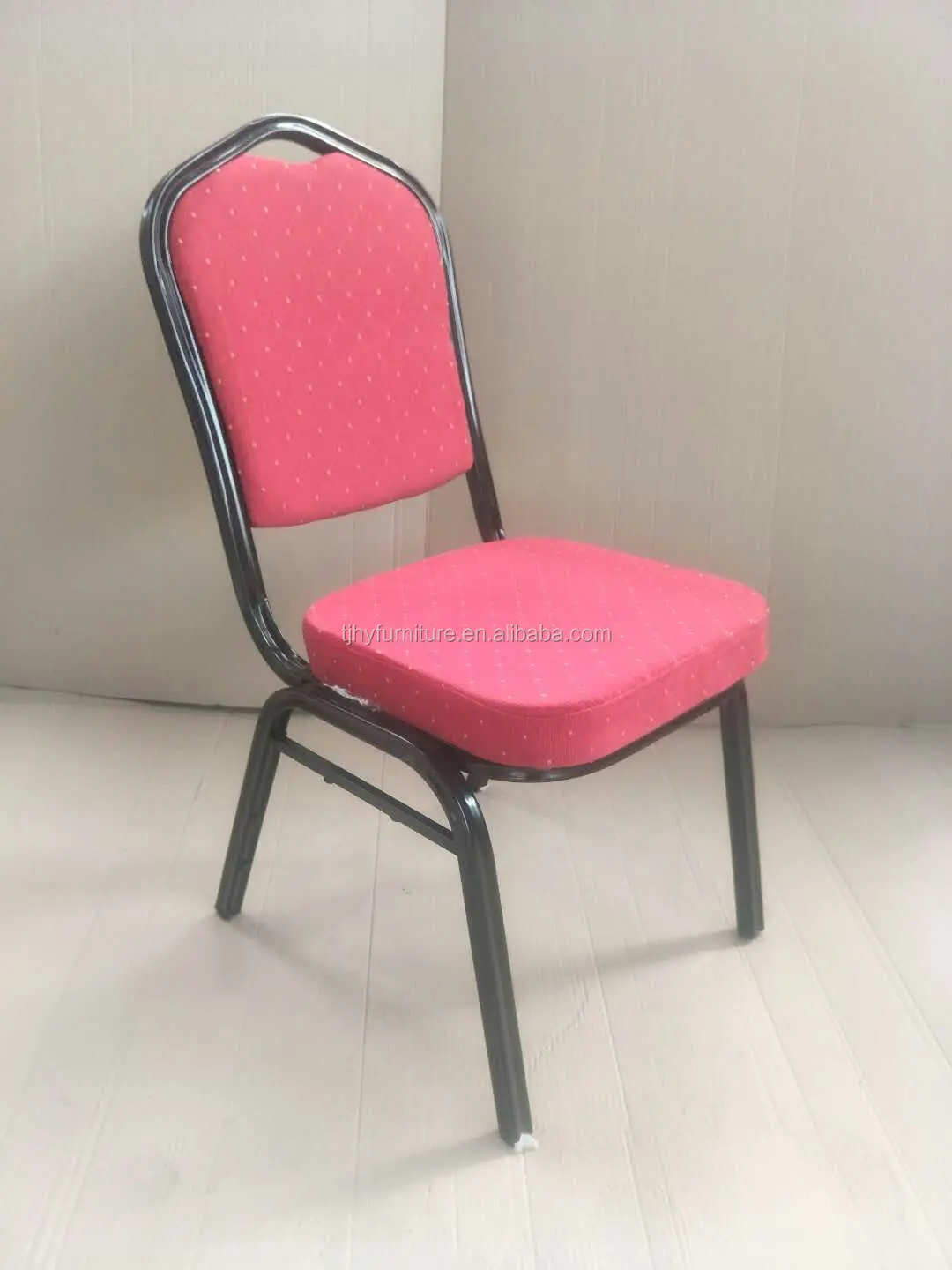 Cheap Wholesale Used Stack Church Chair With Red Fabric Cover Buy