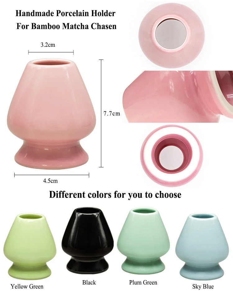 New Arrival Pink Matcha Whisk Chasen Stand Holder Buy Whisk Stand