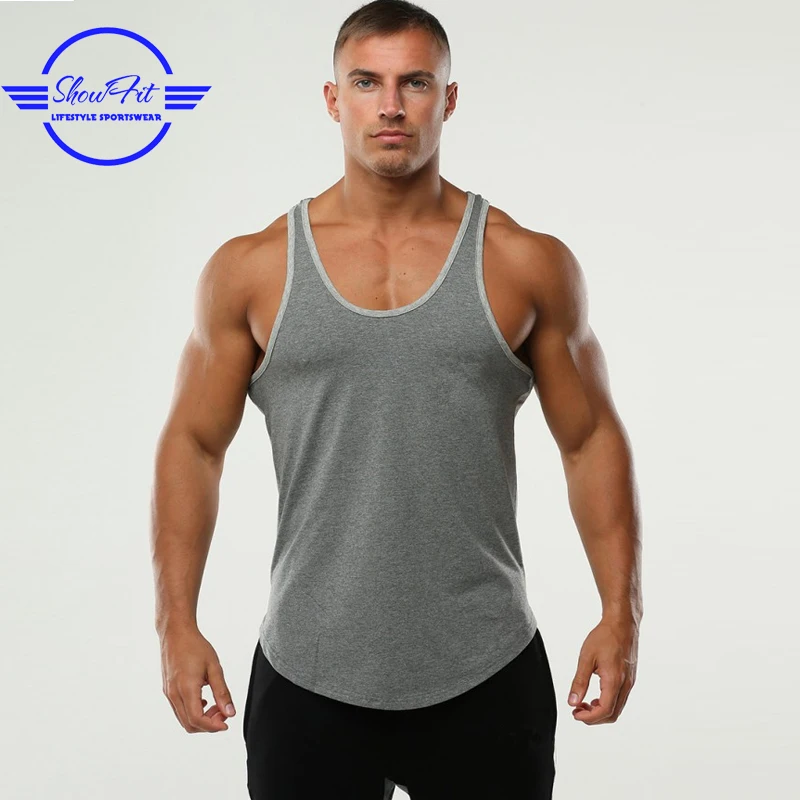 Mens Muscle Tank Wholesale Bodybuilding Supima Drop Armhole Tank Top ...