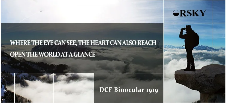 Black 8x42 high definition wide field binoculars for camping