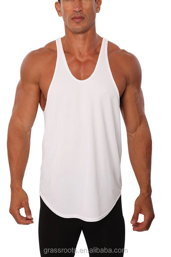 Wholesale Plain Gym Stringer Men's Tank Top In Bulk Gym Tank Tops - Buy ...