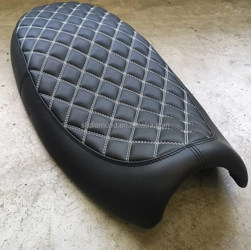 Bonneville T100 Leather Custom Scrambler Seat Cushion Thruxton Saddle Triumph Streettwin900 Seat