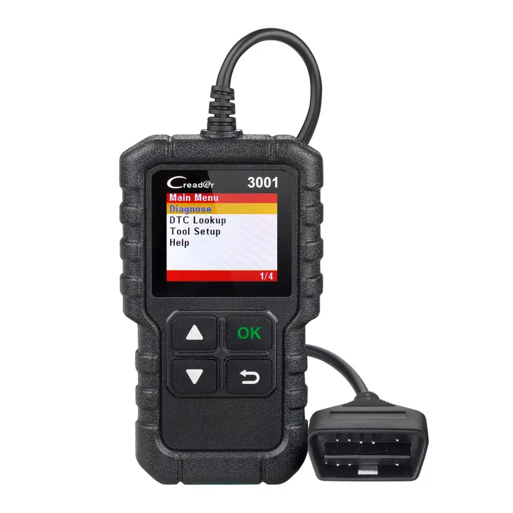 

Launch X431 CR3001 Auto Diagnostic Tool With EOBD/OBD2 Function Multi-language OBDII Code Reader Better Than AL519 AD410, Yellow