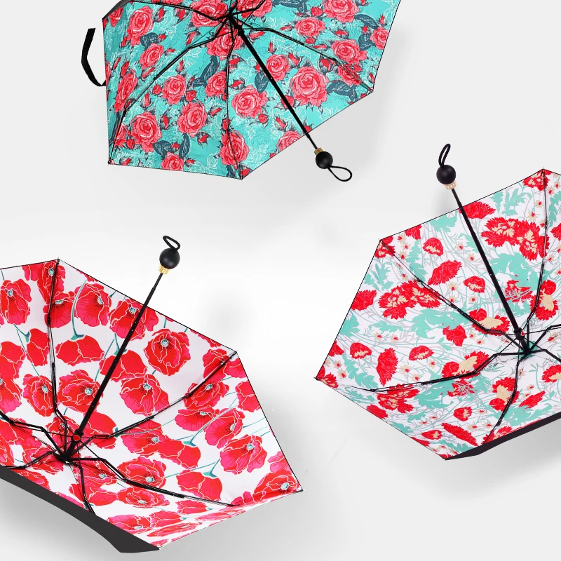 

Design Custom Fashion 5 Folding Mini Travel Umbrella Pocket, Customized