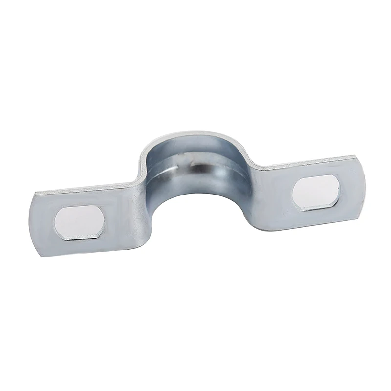 
U type saddle hose clamp for pipe clip with ellipse hole 