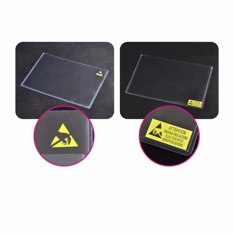E-rising Esd Soft Id Card Holder Clear Plastic Passport Pvc Normcore ...