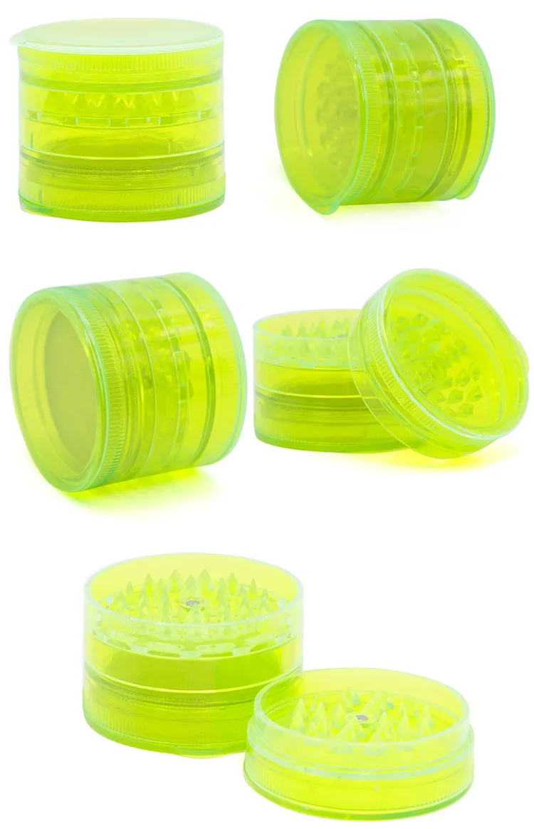 Wholesale Plastic Weed Accessories Herb Container Tobacco Grinder For
