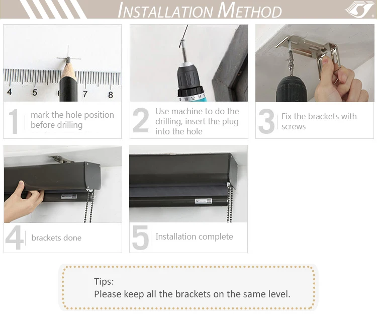 Newest customize semi blackout window shades shangrila blinds