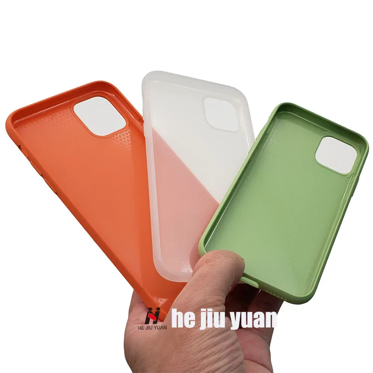 For iPhone 11 Pro Max 2019 Phone Cases Liquid Silicone Rubber Soft Cover with Honeycomb