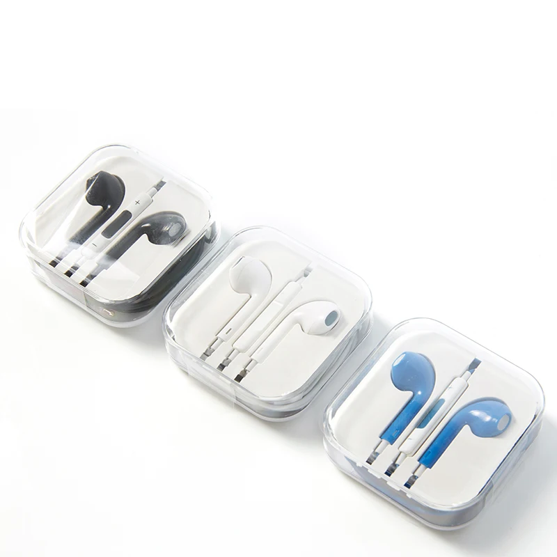 

3.5mm Stereo Mobile Phone Handsfree Wired Earbuds Earphone With Mic, White;black;blue