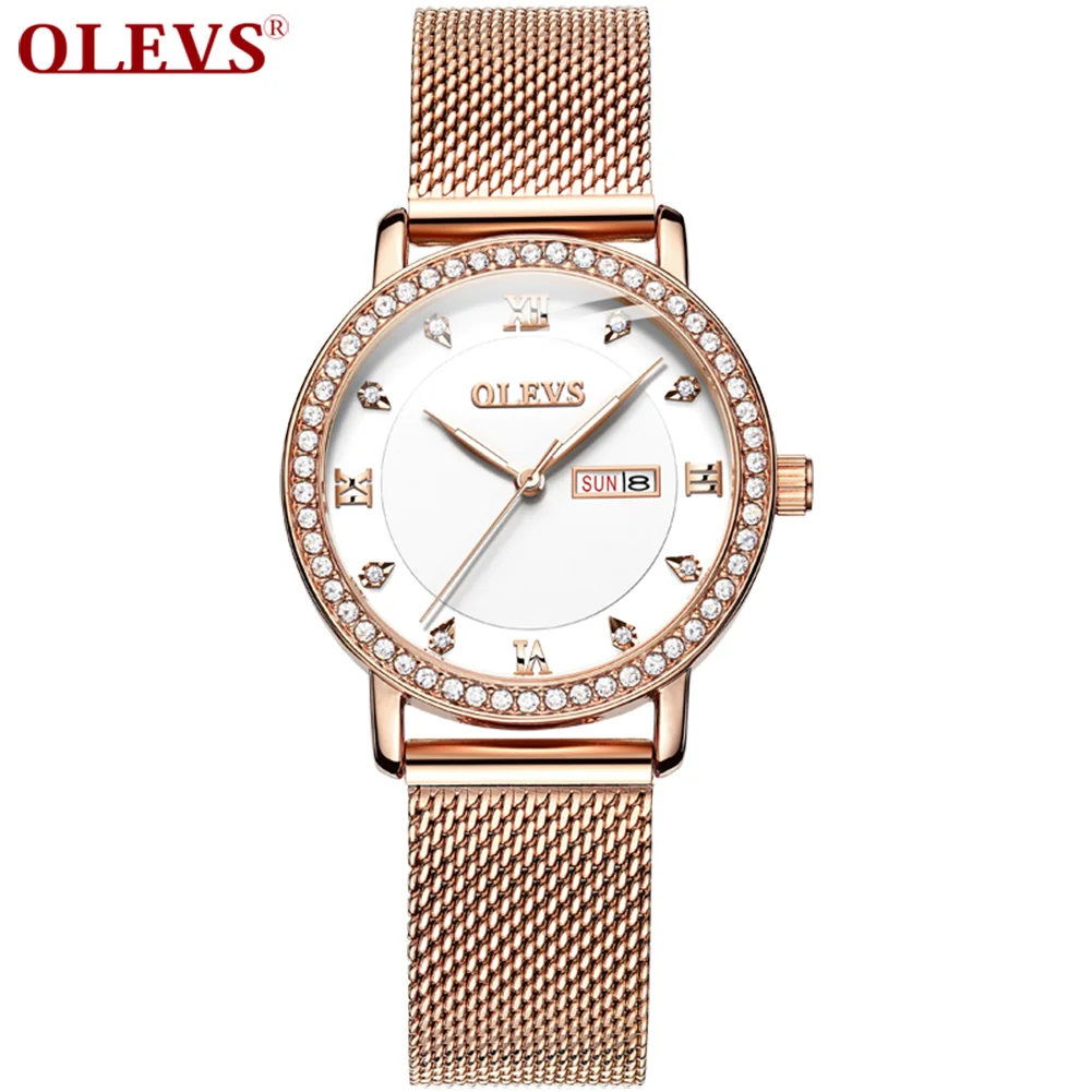 

OLEVS 5881 Fashion Sport Leather Strap Quartz Watch For Boy Men Luxury Casual WaterProof Feature Date and Week WristWatch