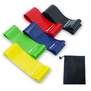 BTwear 2019 Amazon hot selling Custom Logo Yoga Legs Latex Resistance Loop Exercise Bands