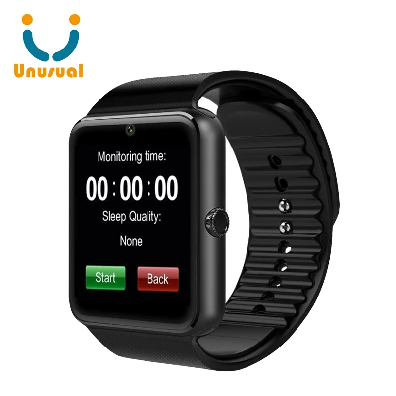 

2018 New hot selling gt08 smartwatch with camera smart watch, Black silver gold white
