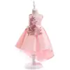 embroidery designs girls baby birthday party wear western pink dresses at the Wholesale Price